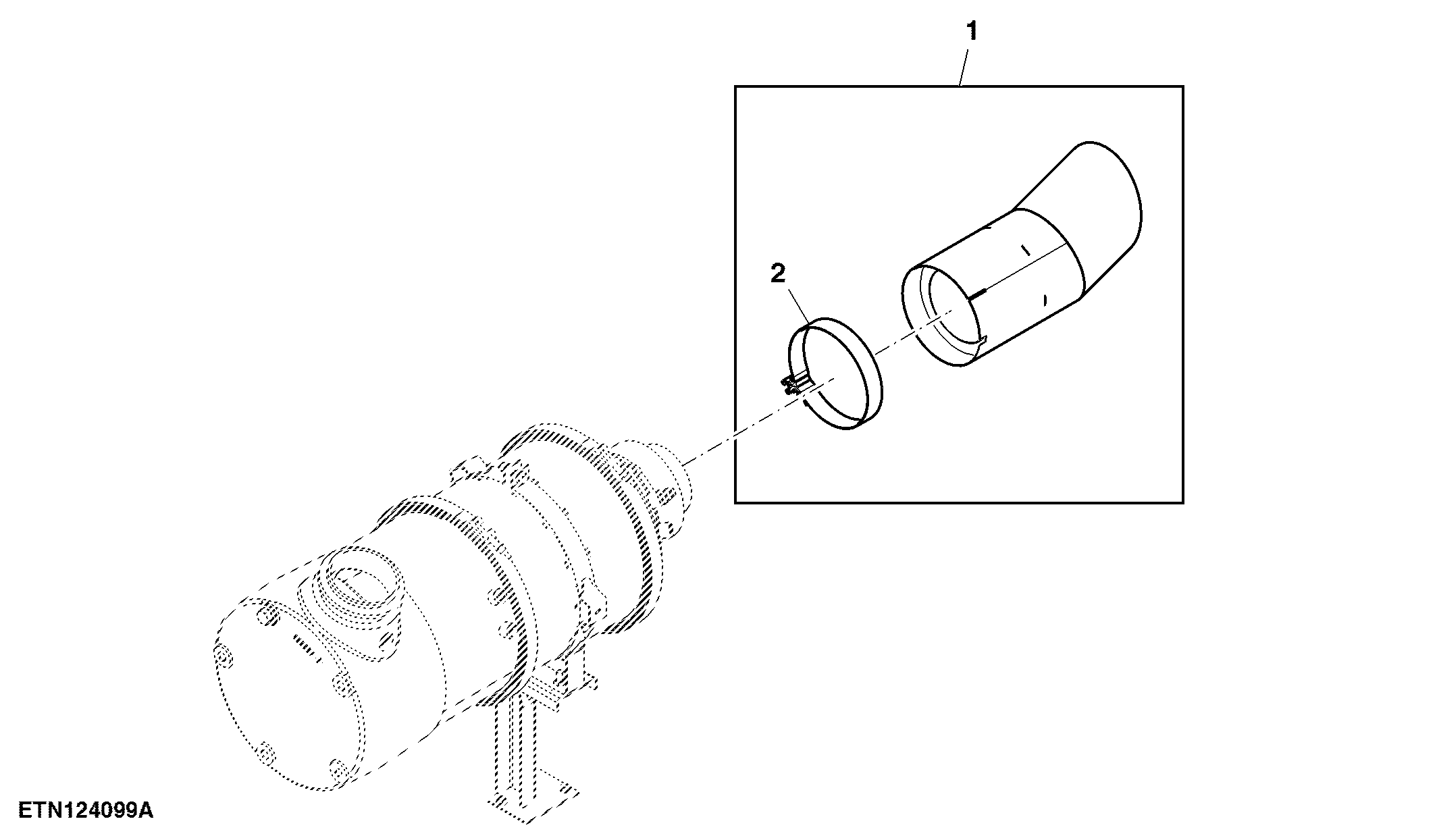 Outlet Exhaust Pipe, Interim Tier 4 (For Foldable Auger)