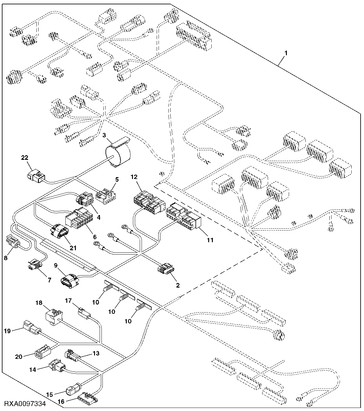 CAB WIRING HARNESS CONNECTORS (1/3) (NAV) (IVT) (40-50K)