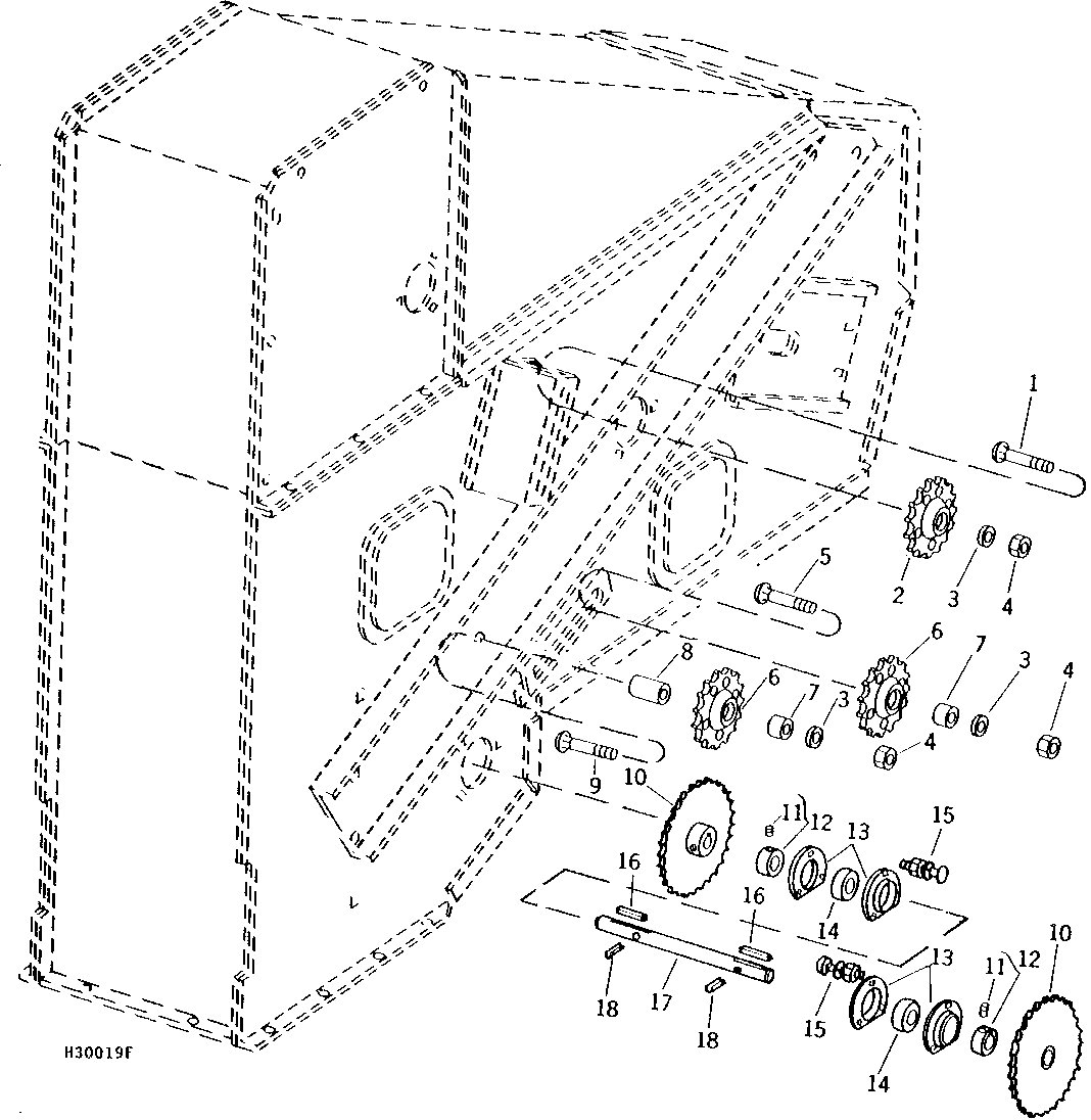 DIP AND POUR ELEVATOR UPPER CHAIN TIGHTENERS AND IDLERS