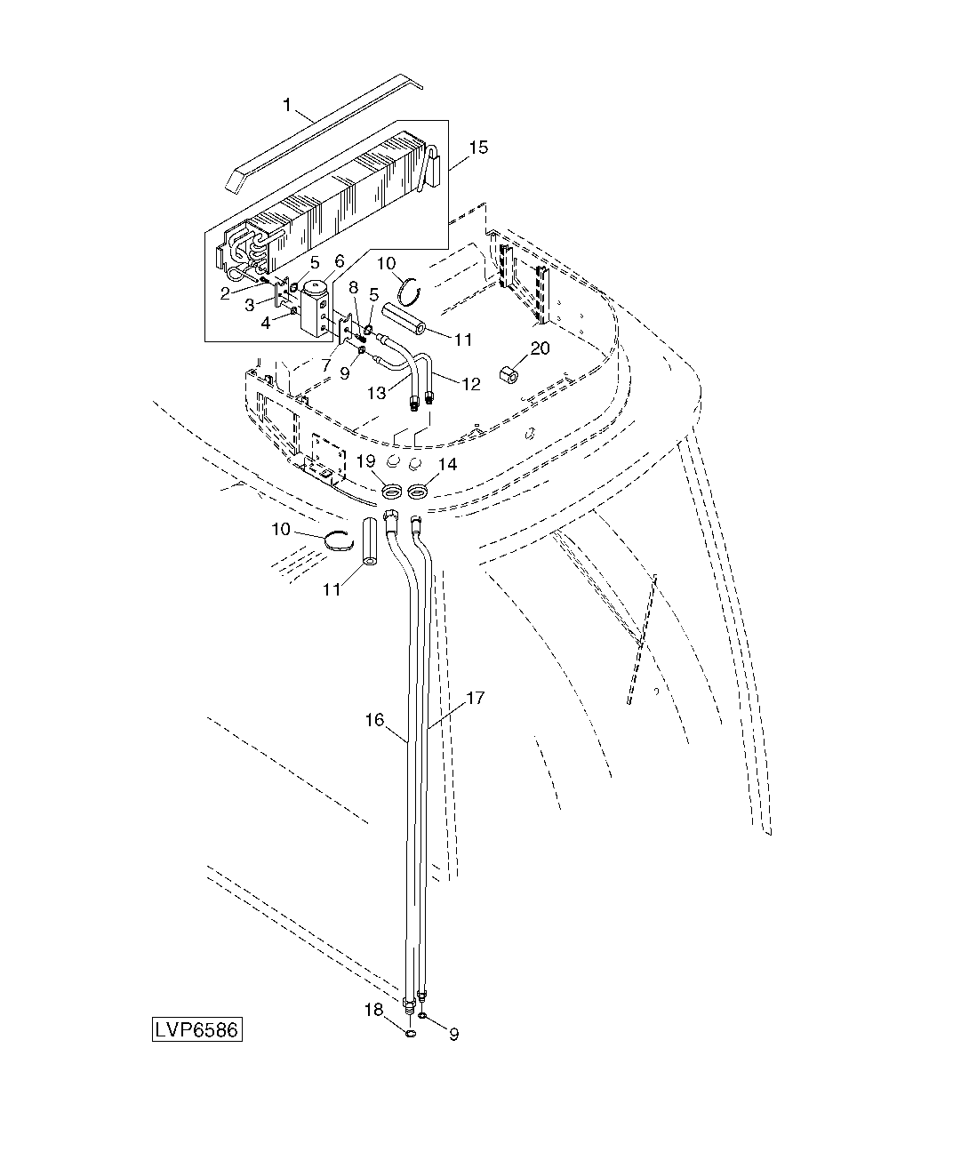 AIR CONDITIONING AND HEATER COIL / AIR CONDITIONING LINES