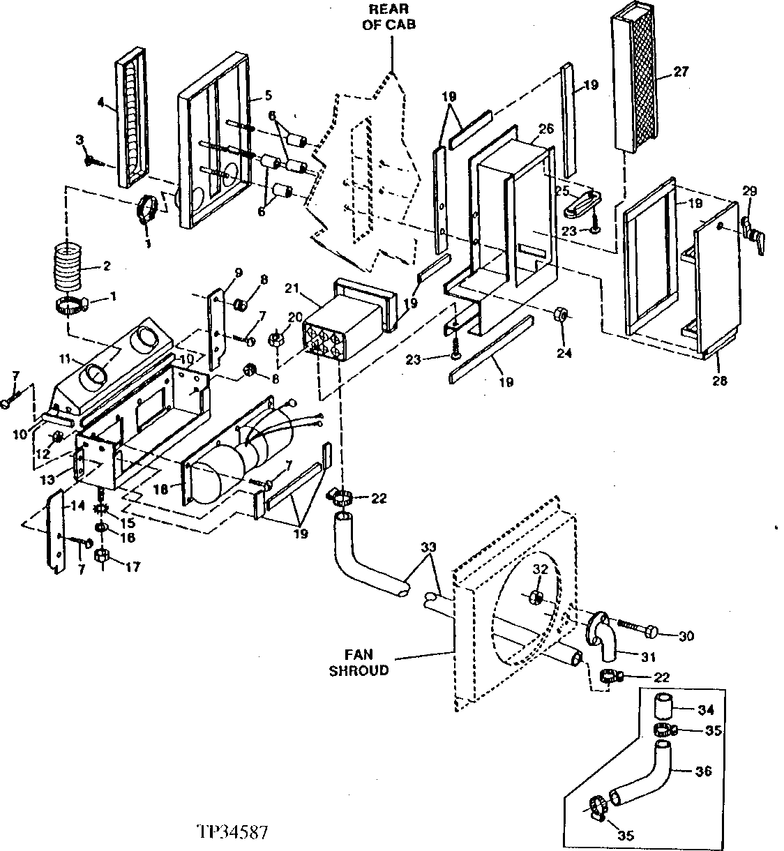 CAB FRESH AIR PRESSURIZER (537237 - 543489)