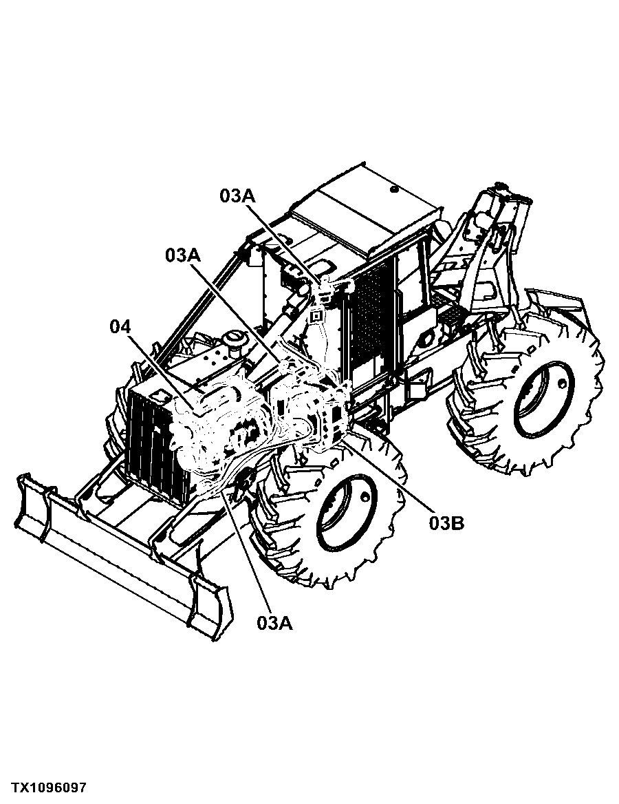 540GIII Cable Skidder (PIN: 1DW540GX_ _C630436 - C666892)