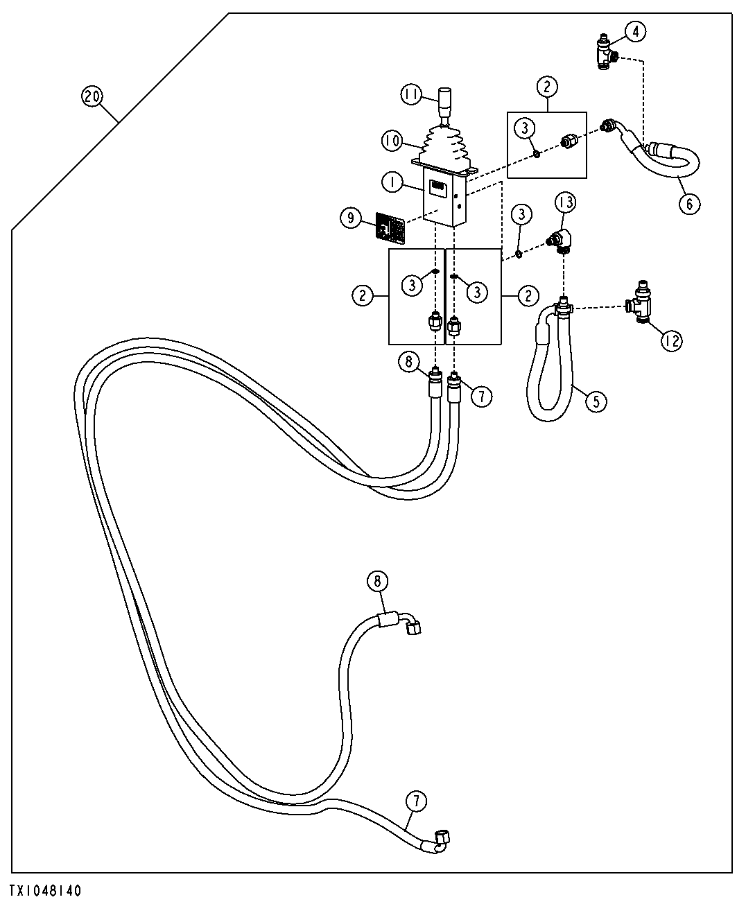 Auxiliary Pilot Control Valve Hydraulics (Fourth Function)
