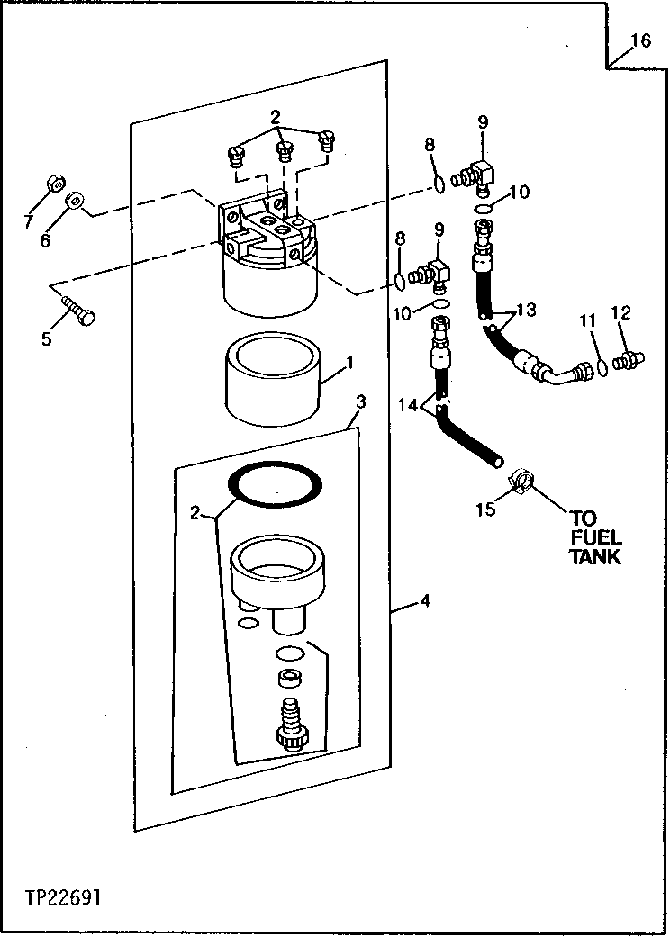 SUPPLEMENTAL FUEL FILTER AND WATER SEPARATOR