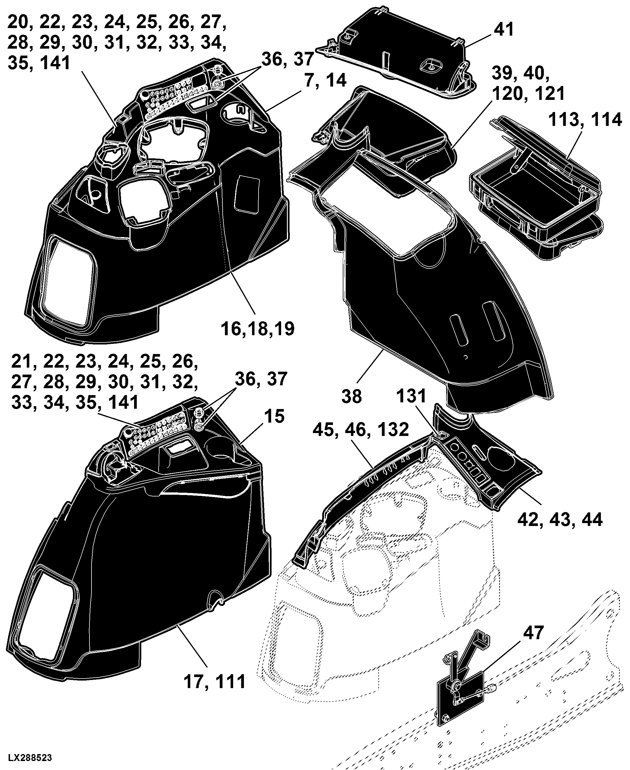 93 Operator's Station, Controls and Accessories