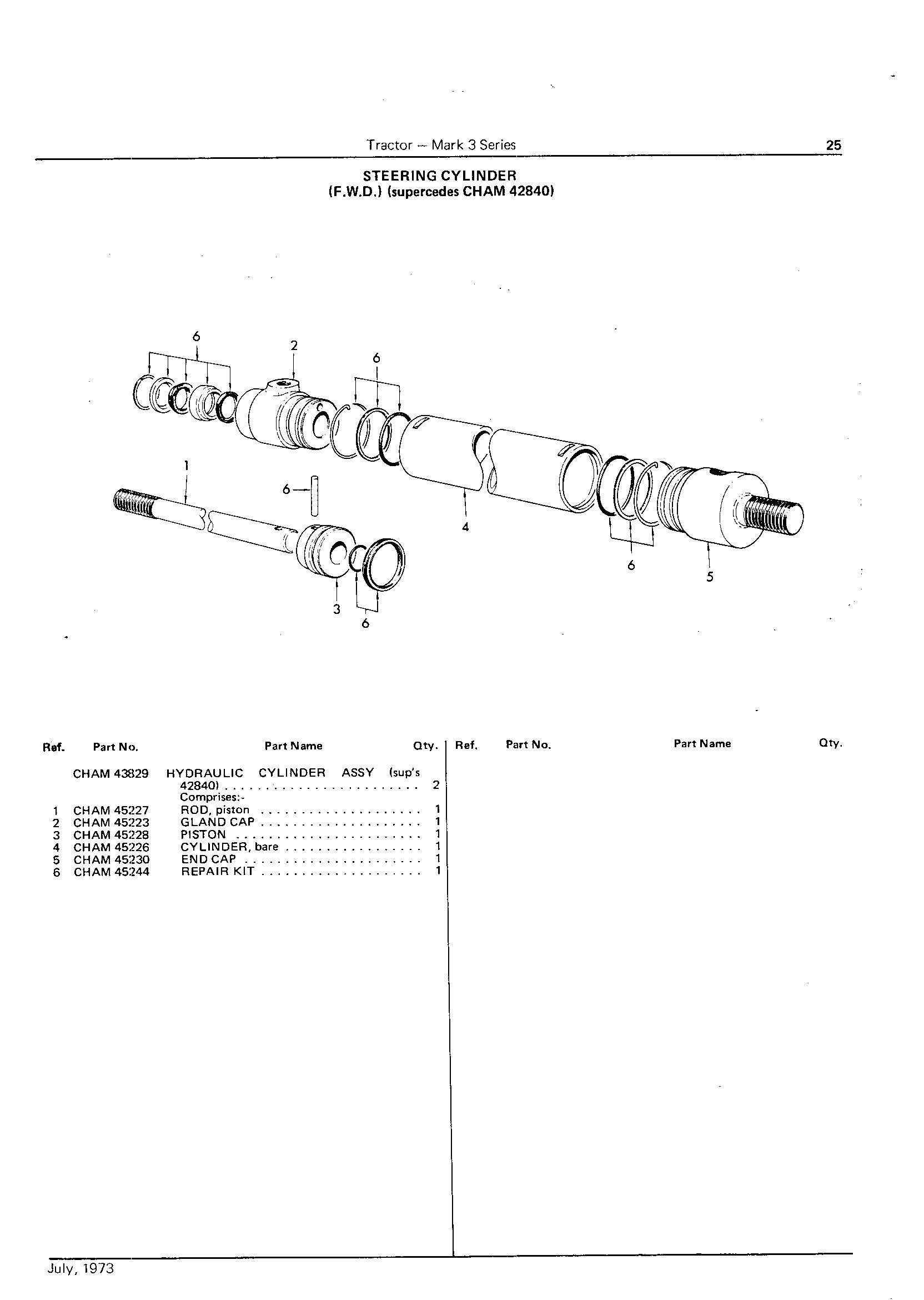 Steering Cylinders (F.W.D.) (Continued)
