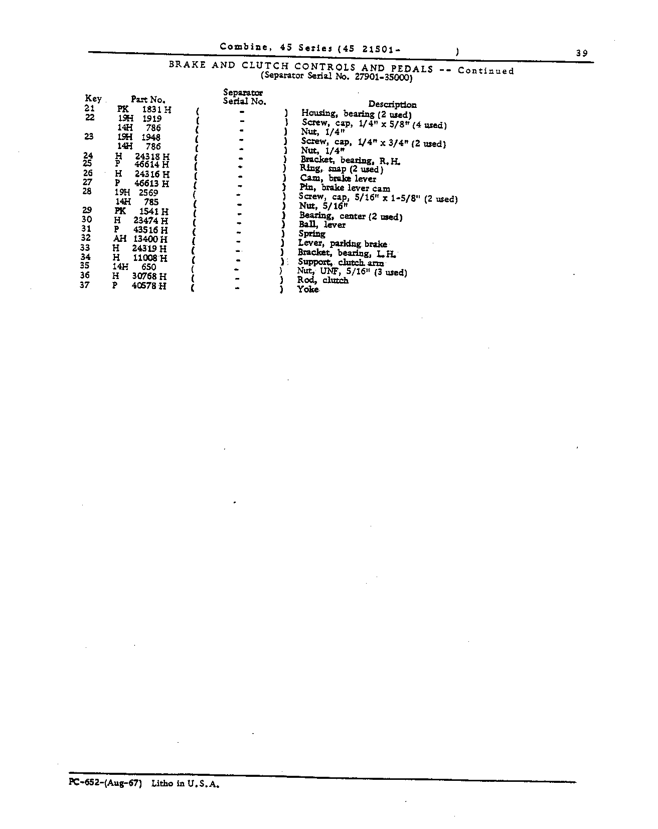 Operator's Platform Ladder and Controls (Continued)