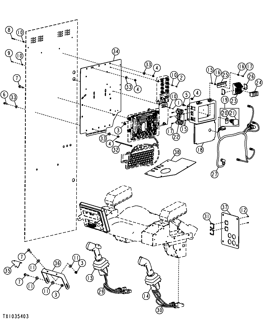 TIMBERRITE (T30) SYSTEM - COMPUTER MOUNTING HARDWARE (SN -XXXXXX)