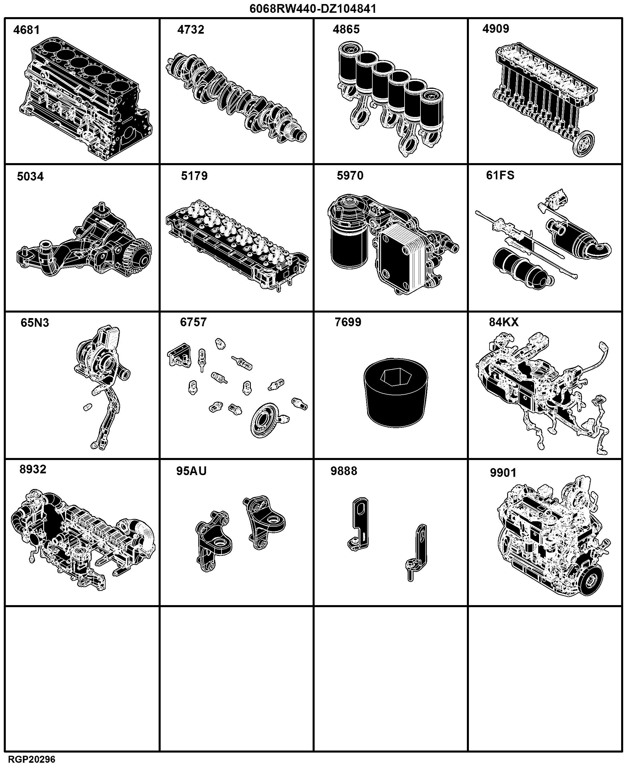 E3 Engine 6068RW440-DZ104841-ETN141084
