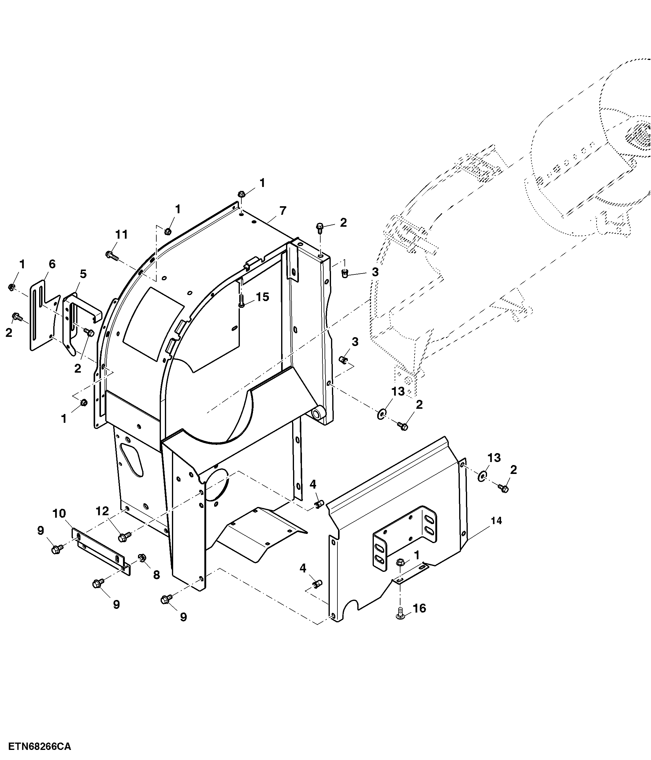 Loading Auger Transition Housing (High Unloading Rate)