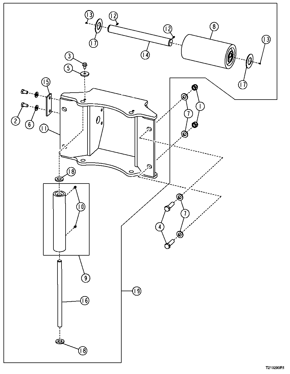 Cable Rollers and Bolt-In Frame (589390 - )