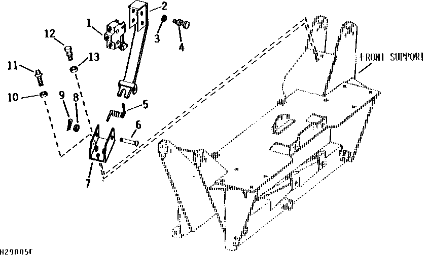LEVELING LIMIT SWITCH AND BRACKET (311001 - )