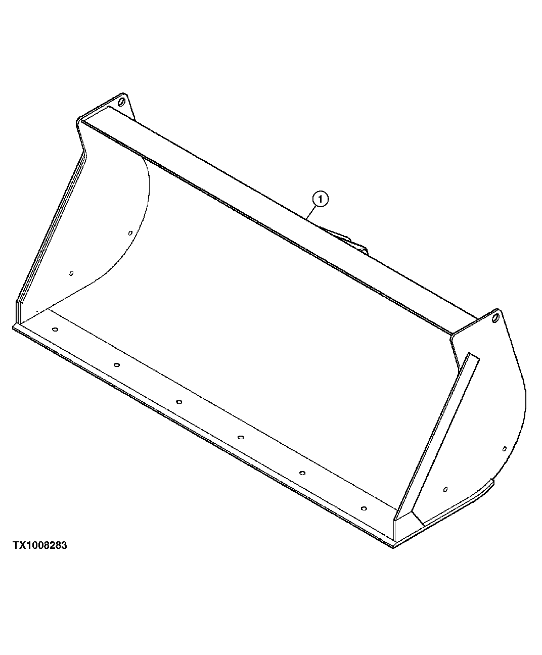 Loader Bucket (1.75 Cubic Yard) (1.3 Cubic Meter)