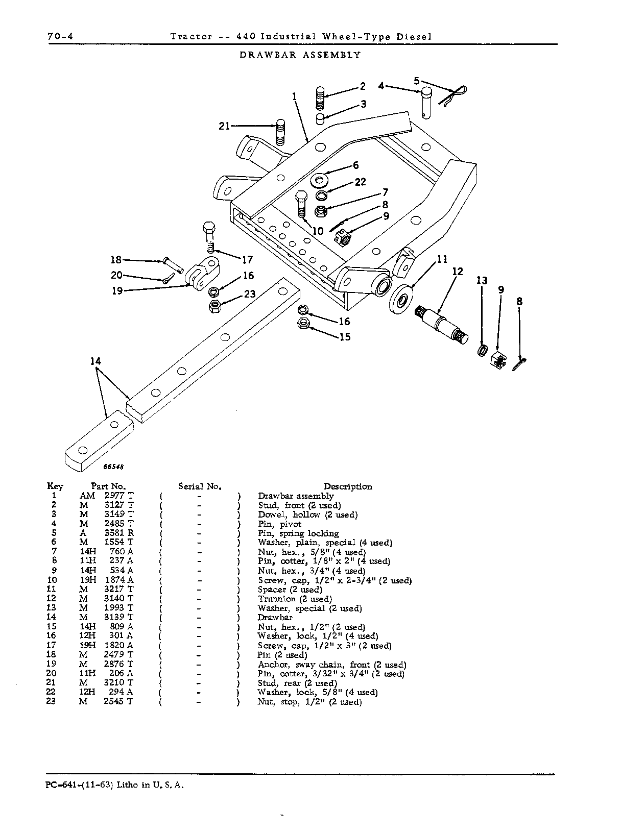 3-Point Hitch and Drawbar (Continued)