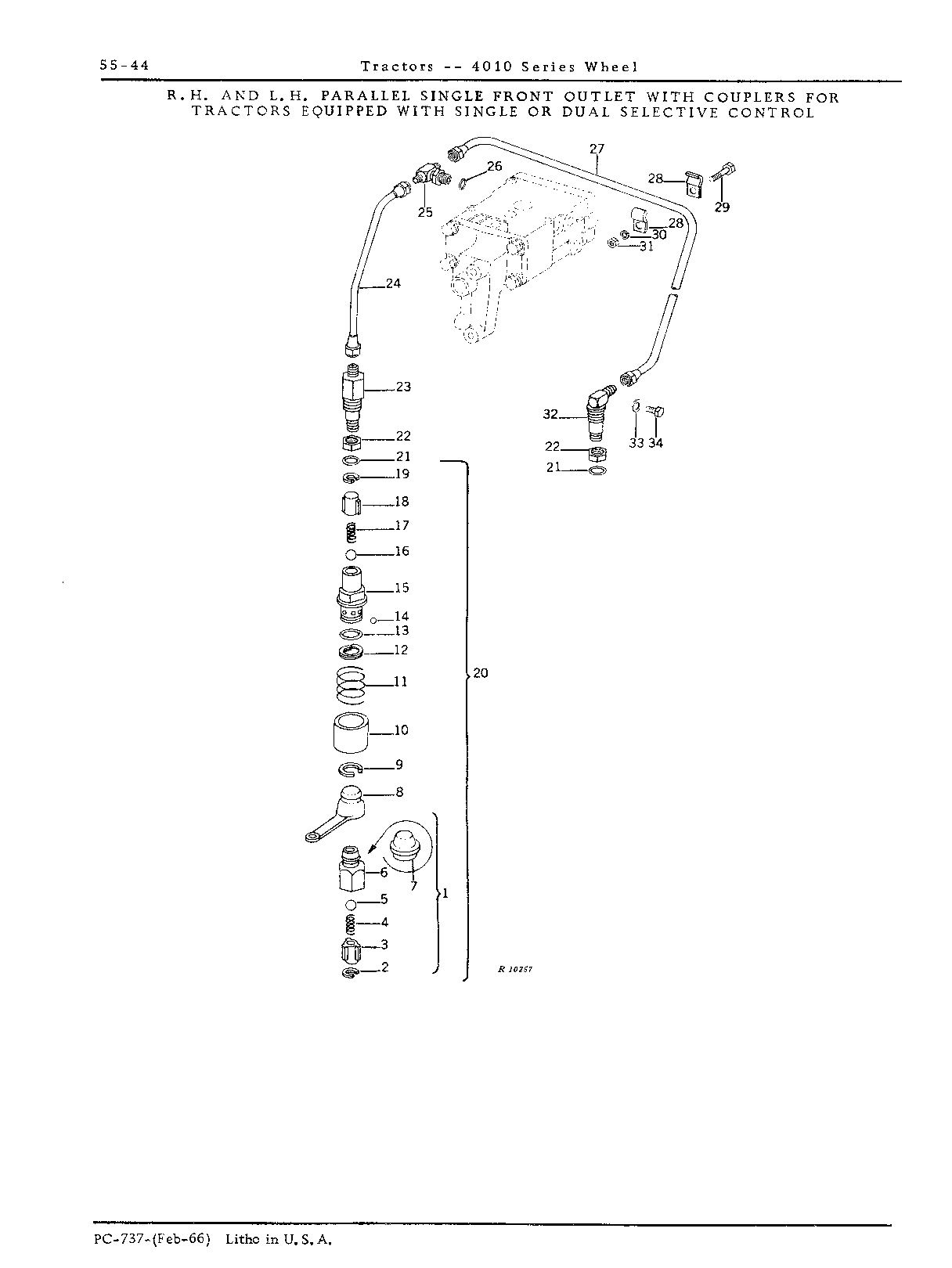 Selective control valve outlets (Continued)