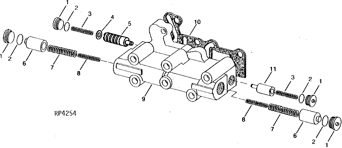 MODULATING VALVES AND HOUSING (POWER SHIFT TRANSMISSION)