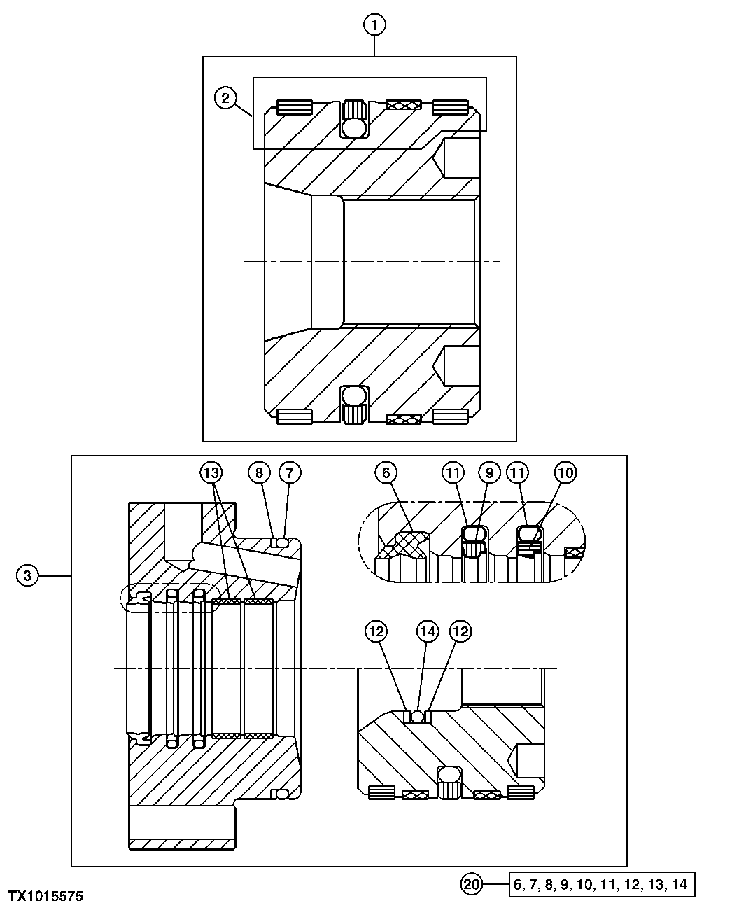 Multipurpose Bucket Cylinder Piston and Rod Guide