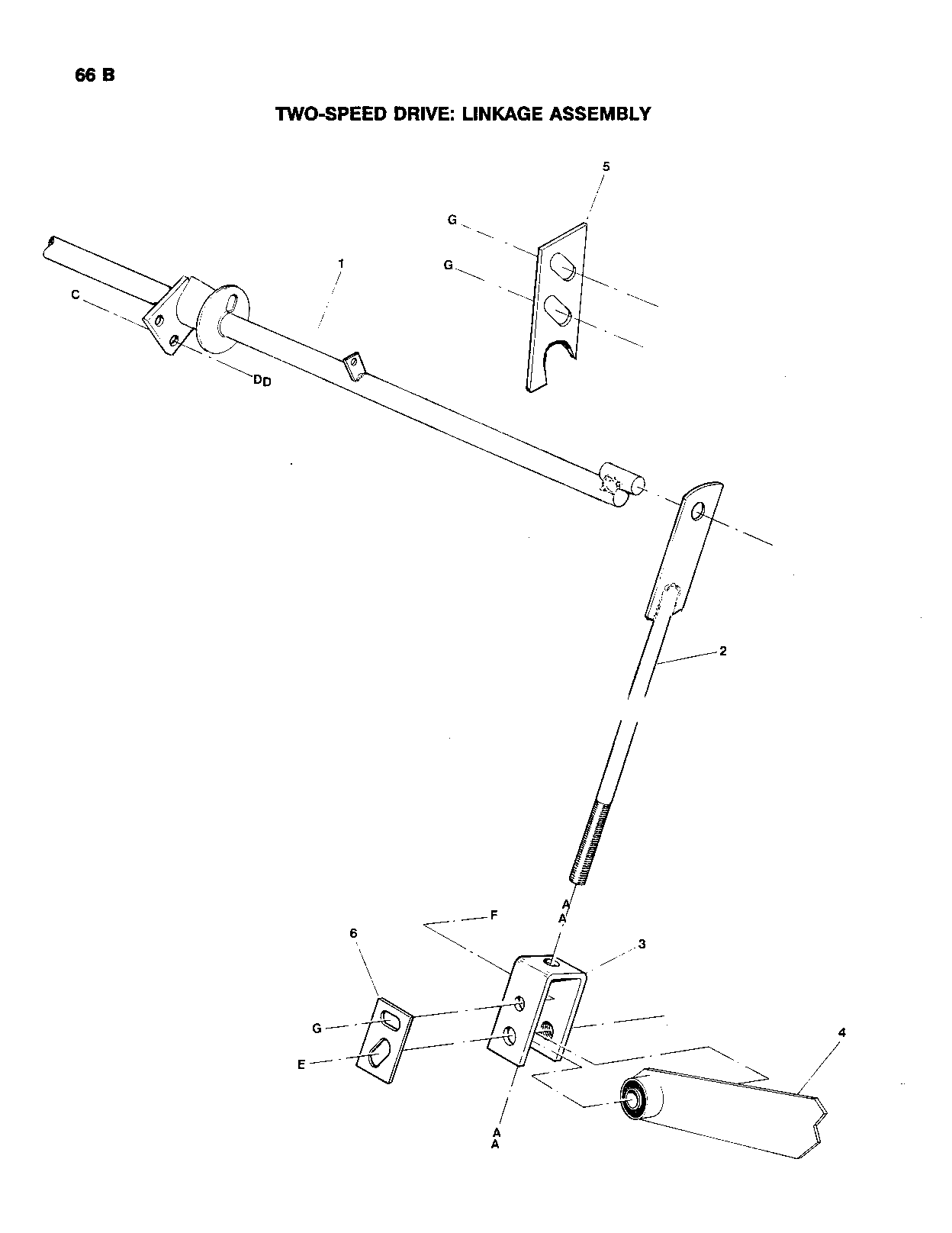 Two-Speed Drive: Lever/Cable Assembly (Continued)