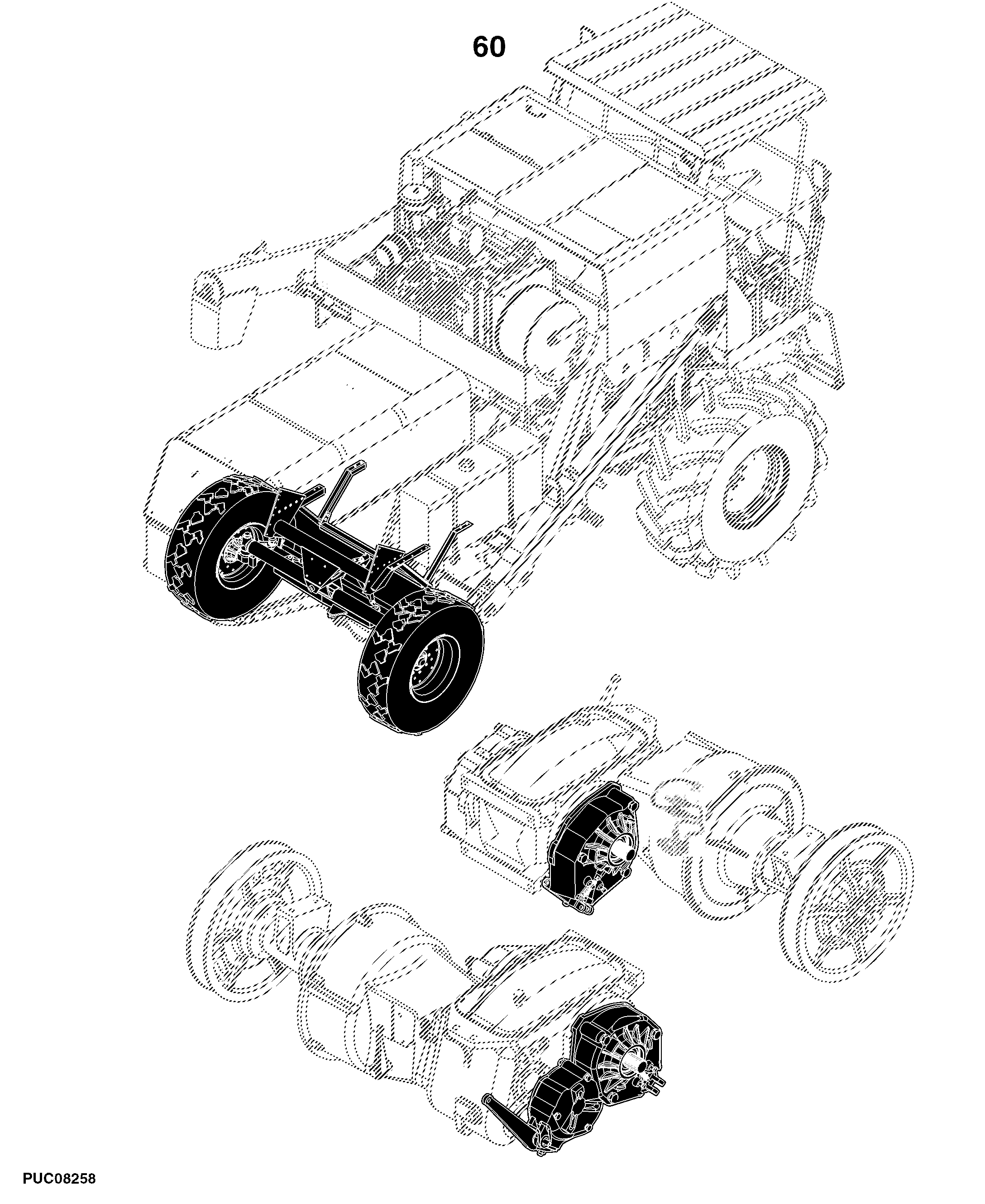 W70 Combine (Engine: 4039HMY31 for S.N. -000120)(Engine: 4039HMY32 for S.N. 000121- ) India Edition