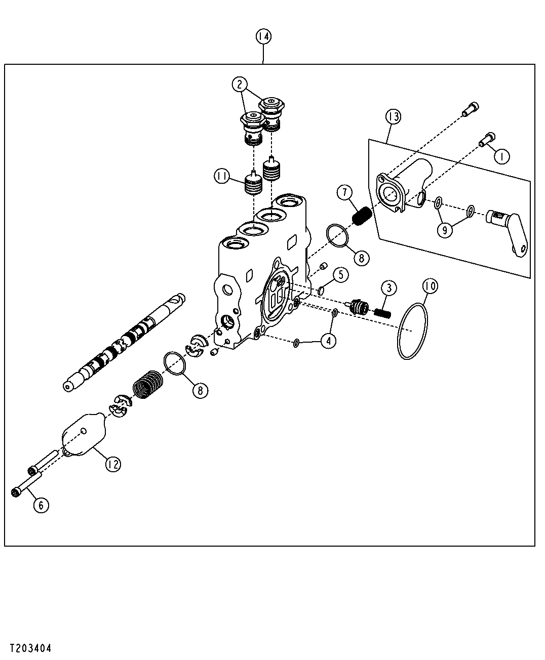 Blade Tilt, Articulation, Circle Side Shift and Wheel Lean Valve Sections