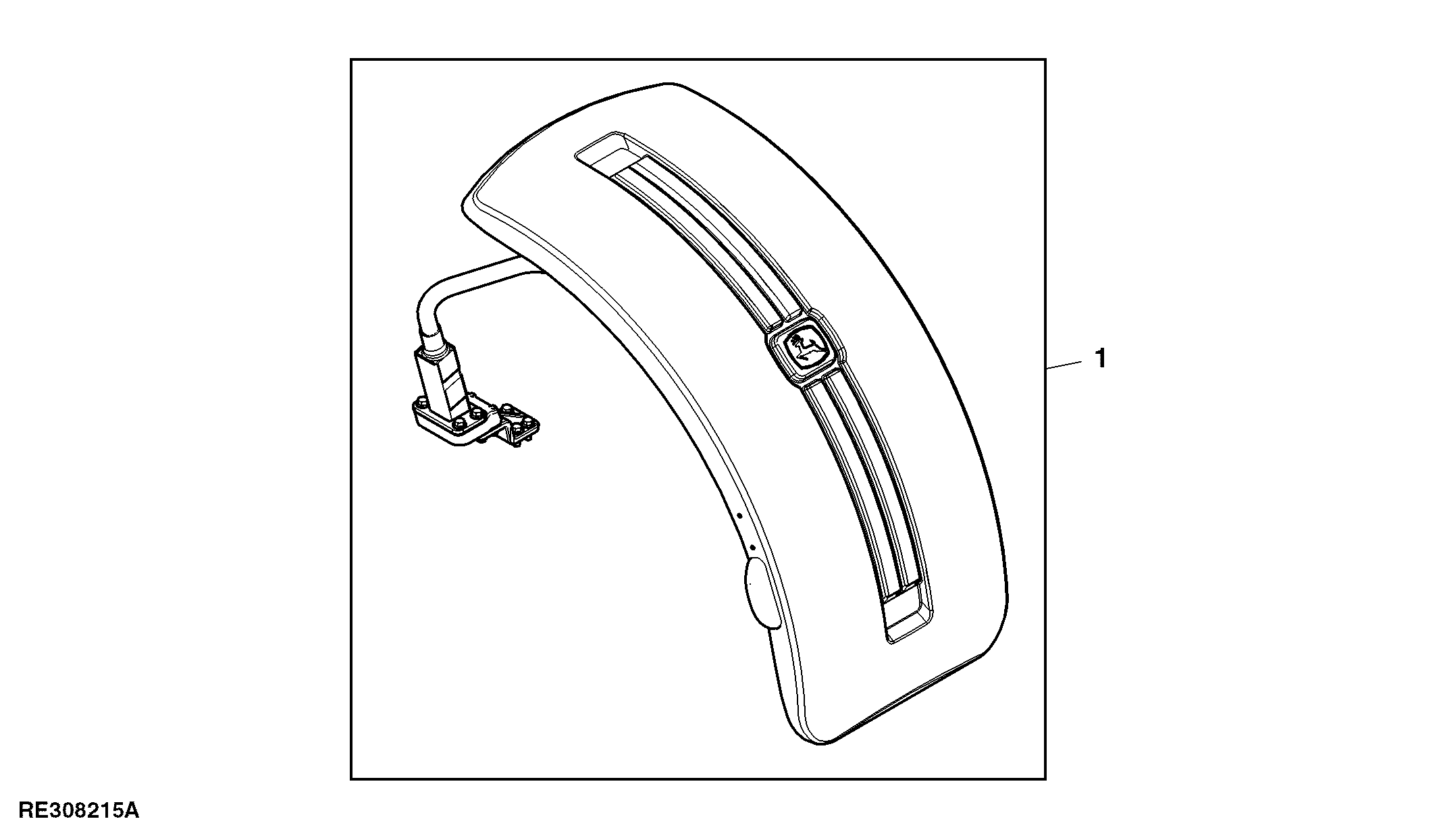 Attachment, Front Fender, Deluxe Pivoting, 1500 MFWD