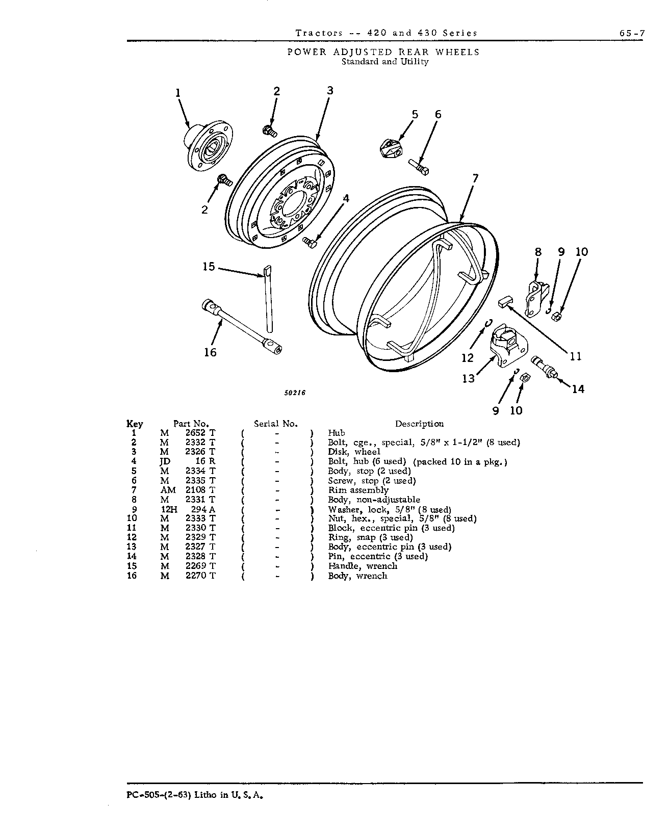 Power adjusted rear wheels (S and U)