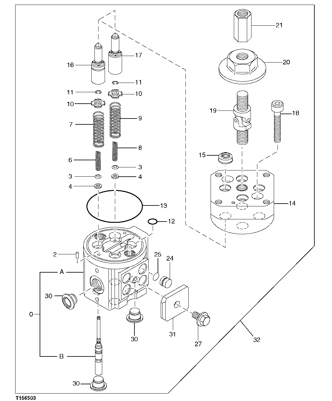 PILOT CONTROLLER VALVE (FRONT, SWING) ( -241750) ( - 241750)