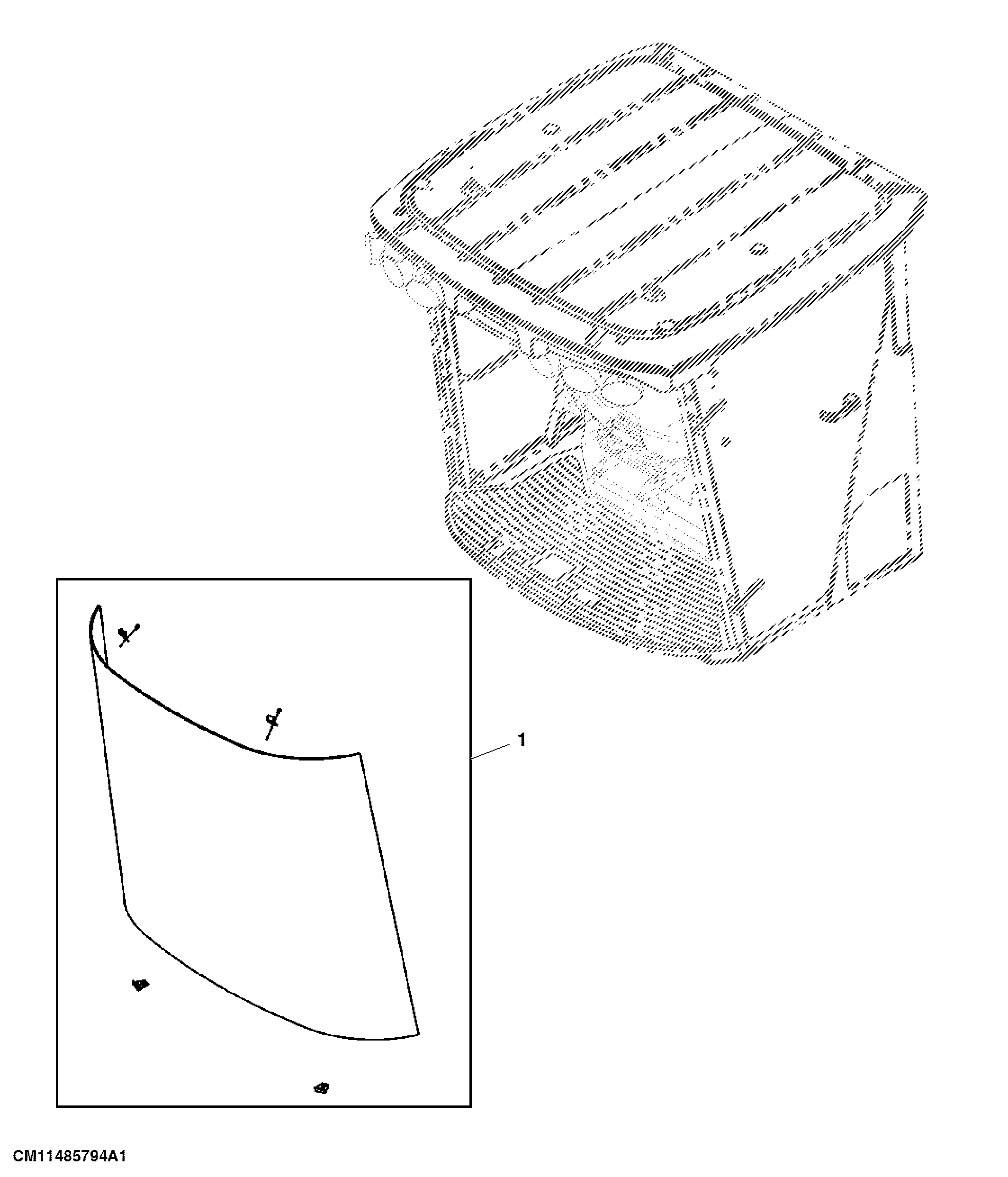 CAB GP, WINDSHIELD (OPTION 3010,3020)