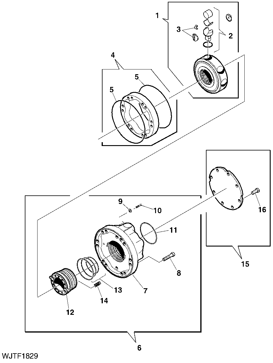 Hydraulic Motor, Feed Wheels (Poclain 625 CC)