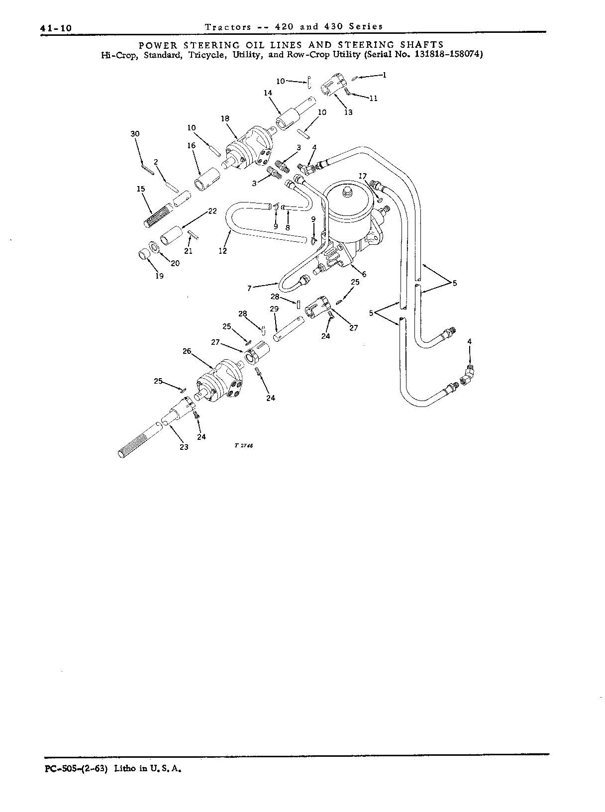 Hose, power steering (131818 - 158074)