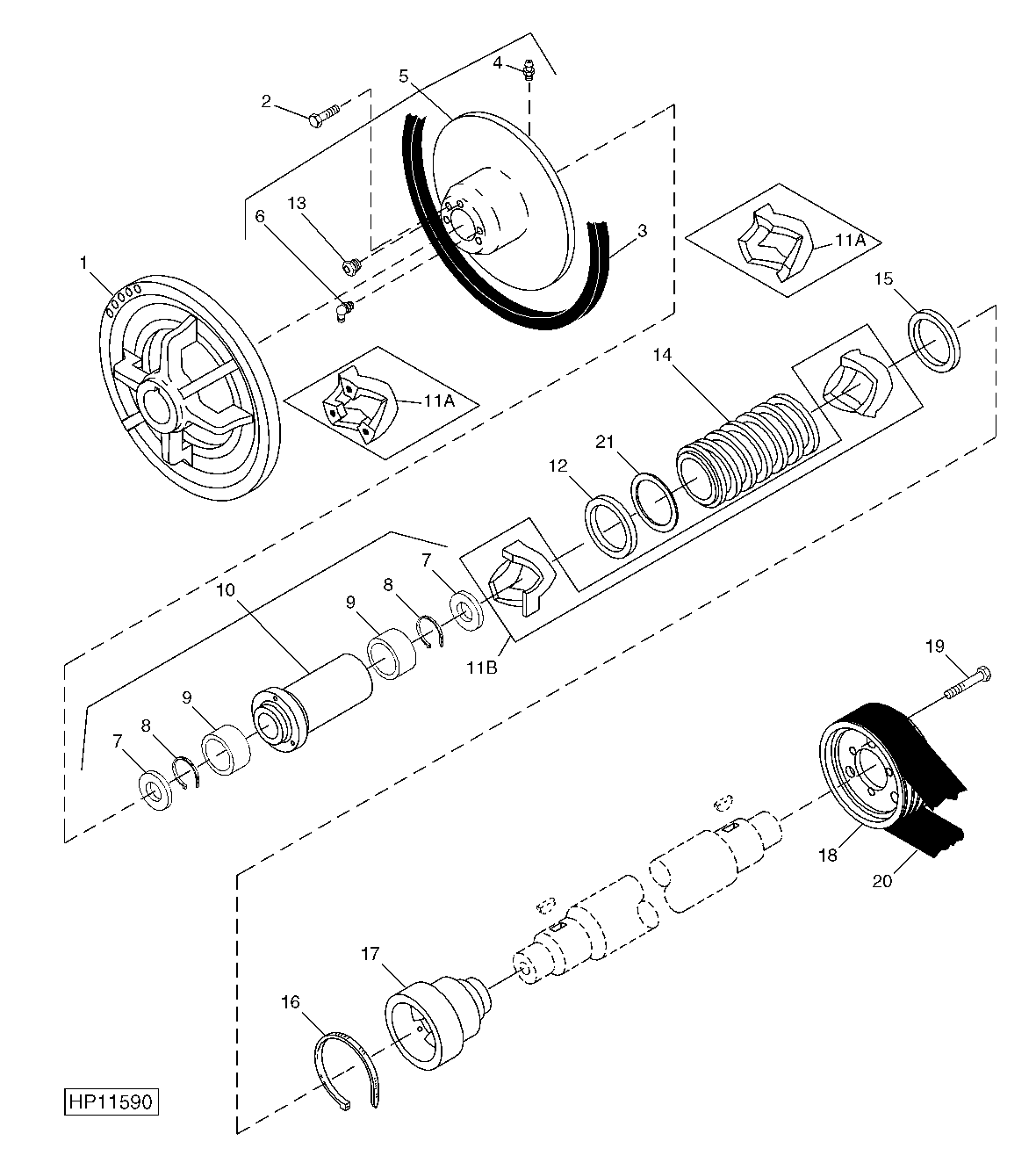 DUAL-RANGE CYLINDER DRIVE INTERMEDIATE SHEAVE
