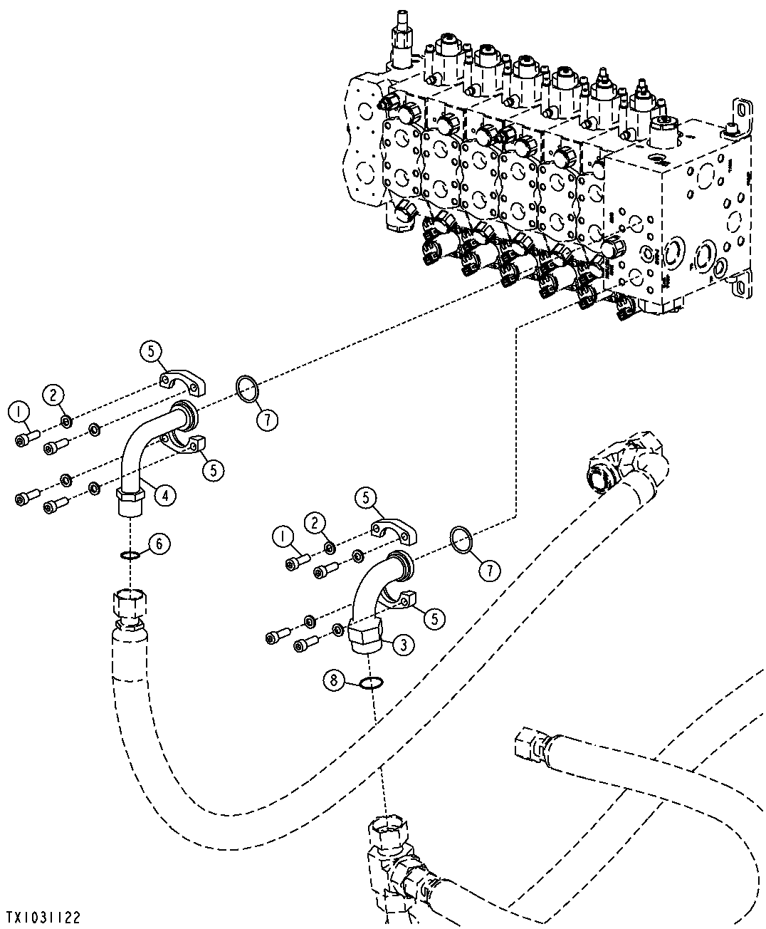 HYDRAULIC SYSTEM - MAIN VALVE/SAW FUNCTIONS