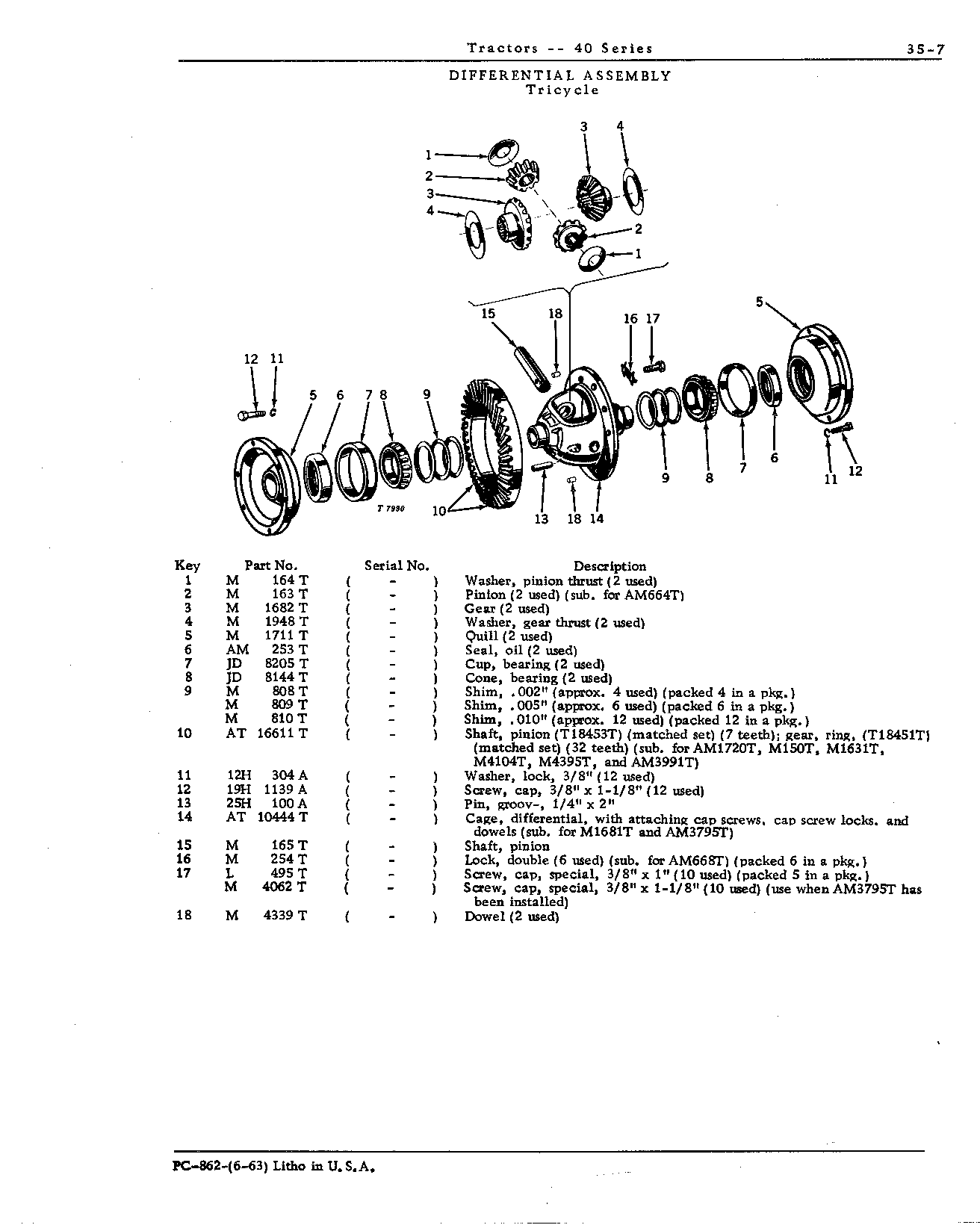 Differential assembly (T)