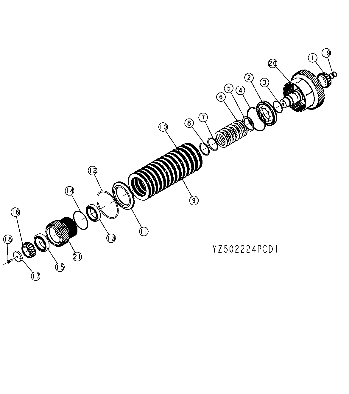 TRANSMISSION SEVENTH STAGE ASSEMBLY (YZ502224)