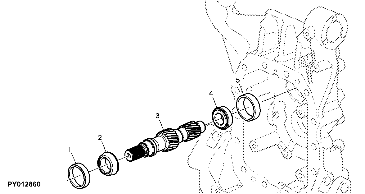 COUNTERSHAFT, REAR PTO (540/540E)