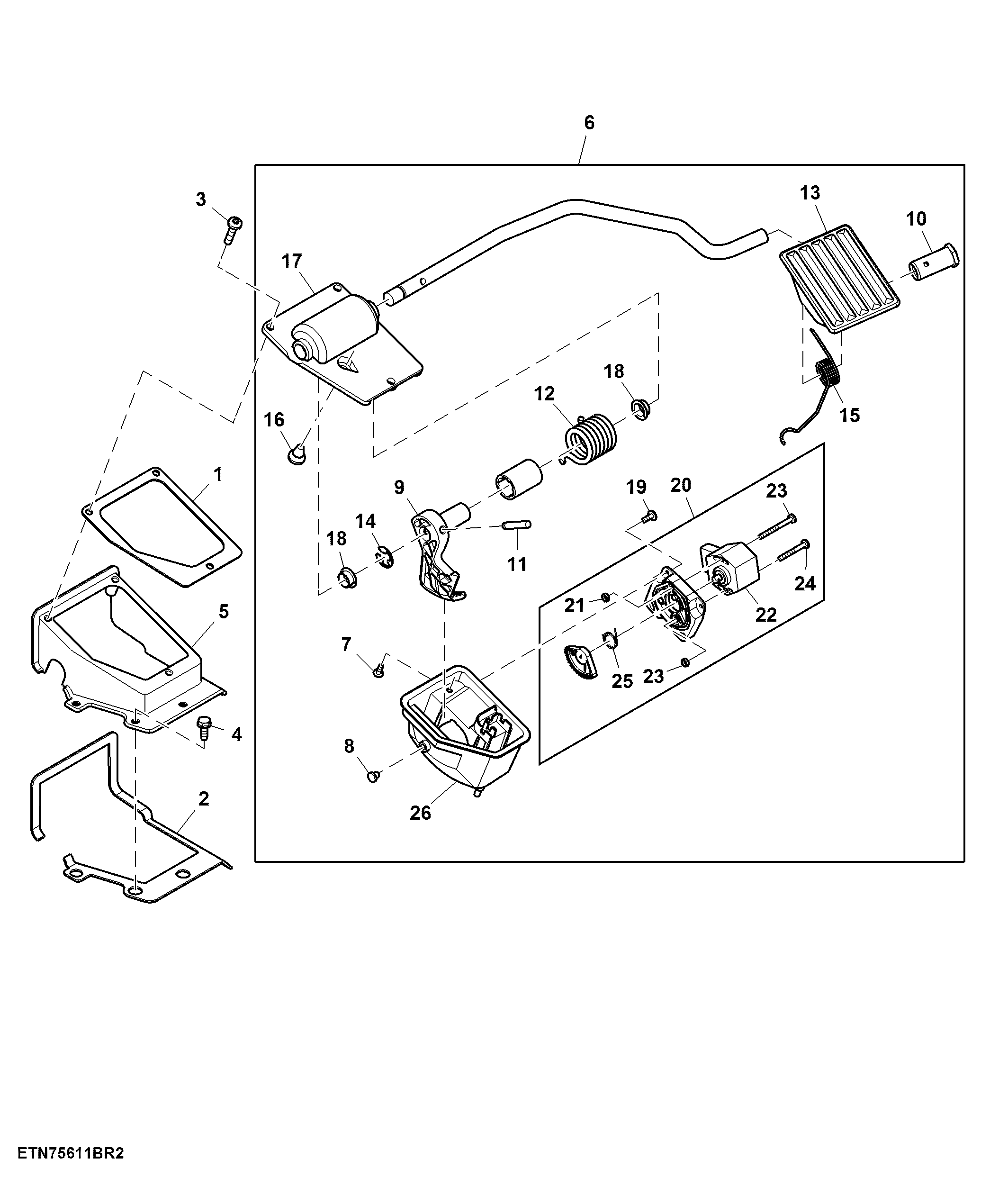 Accelerator Pedal, W/ Electronic Speed Control, Standard Cab