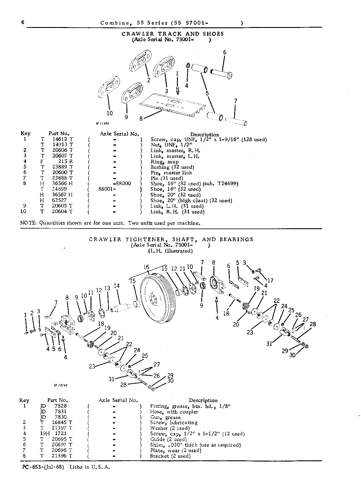 Main Wheels, Tracks, and Axle (Continued)