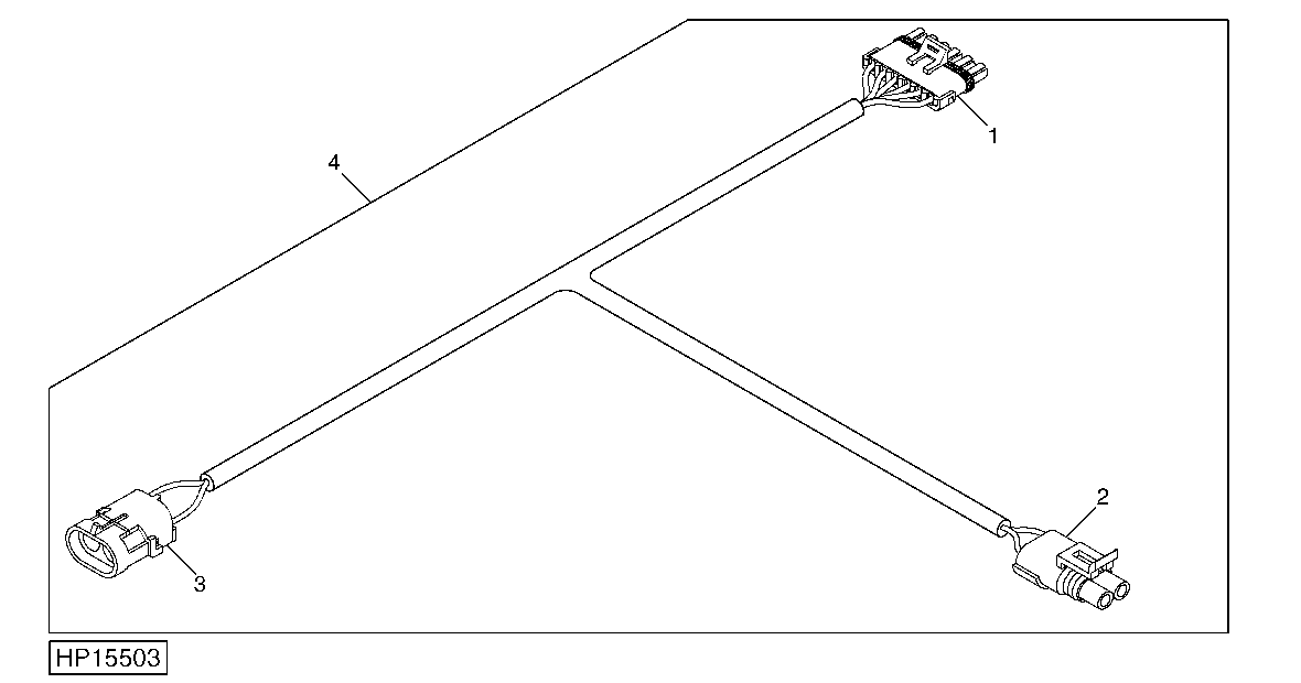 GROUND SPEED WIRING HARNESS EXTENSION (30 KPH)
