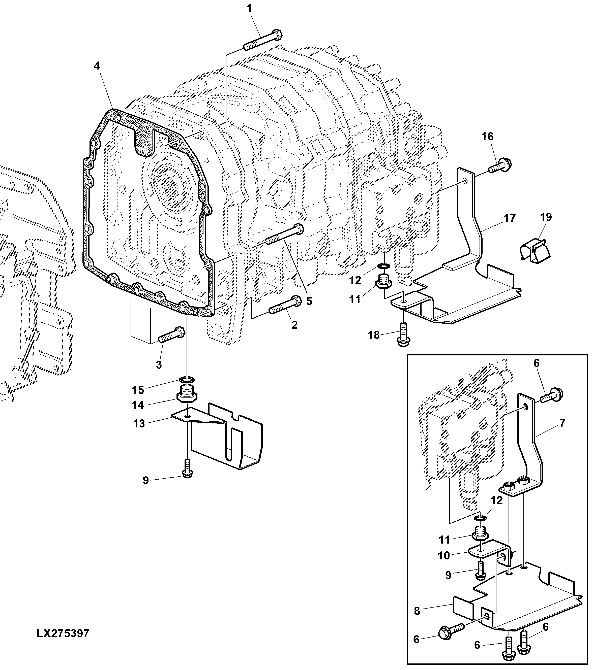 MOUNTING PARTS / PROTECTION ELECTROMAGNETIC SHIFT EPQT