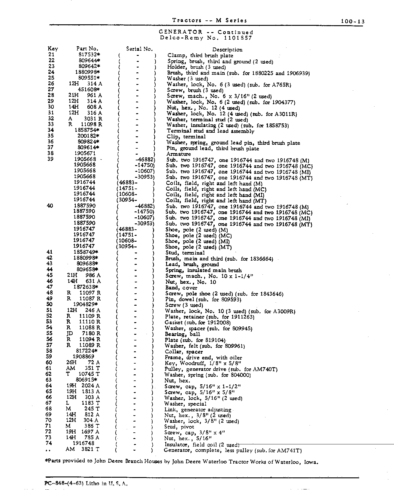 Electrical System (Continued)
