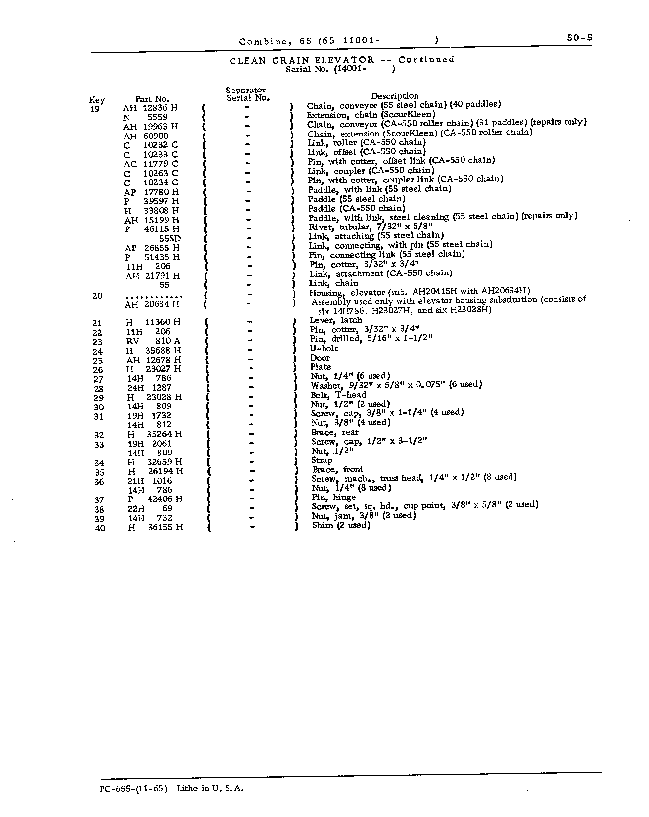 Elevators and Augers (Continued)