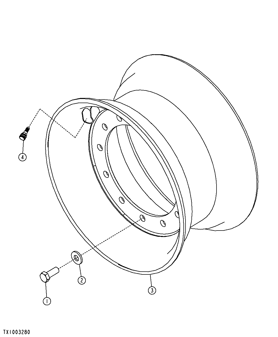 1 Pc. Rim (17.5 X 25 Tire)