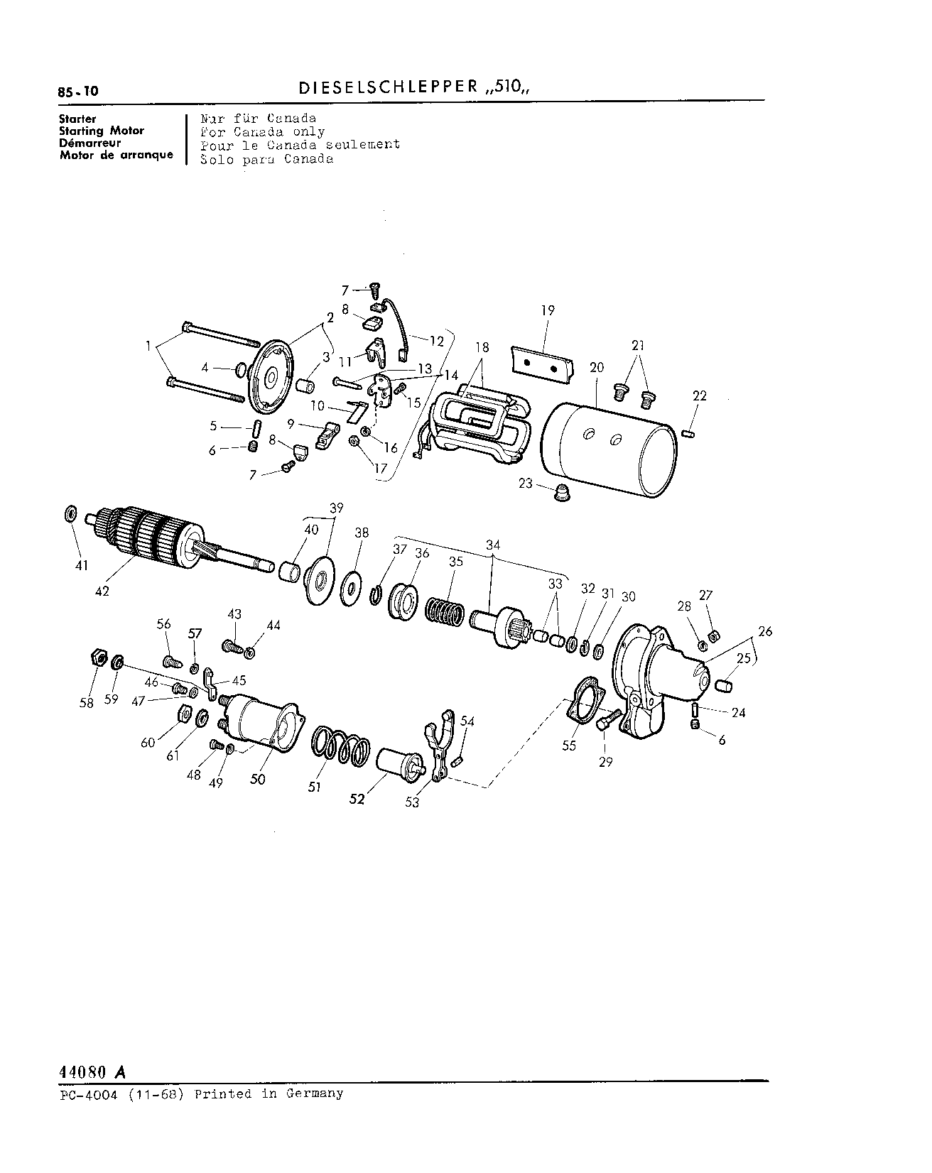 Starting Motor (Continued)