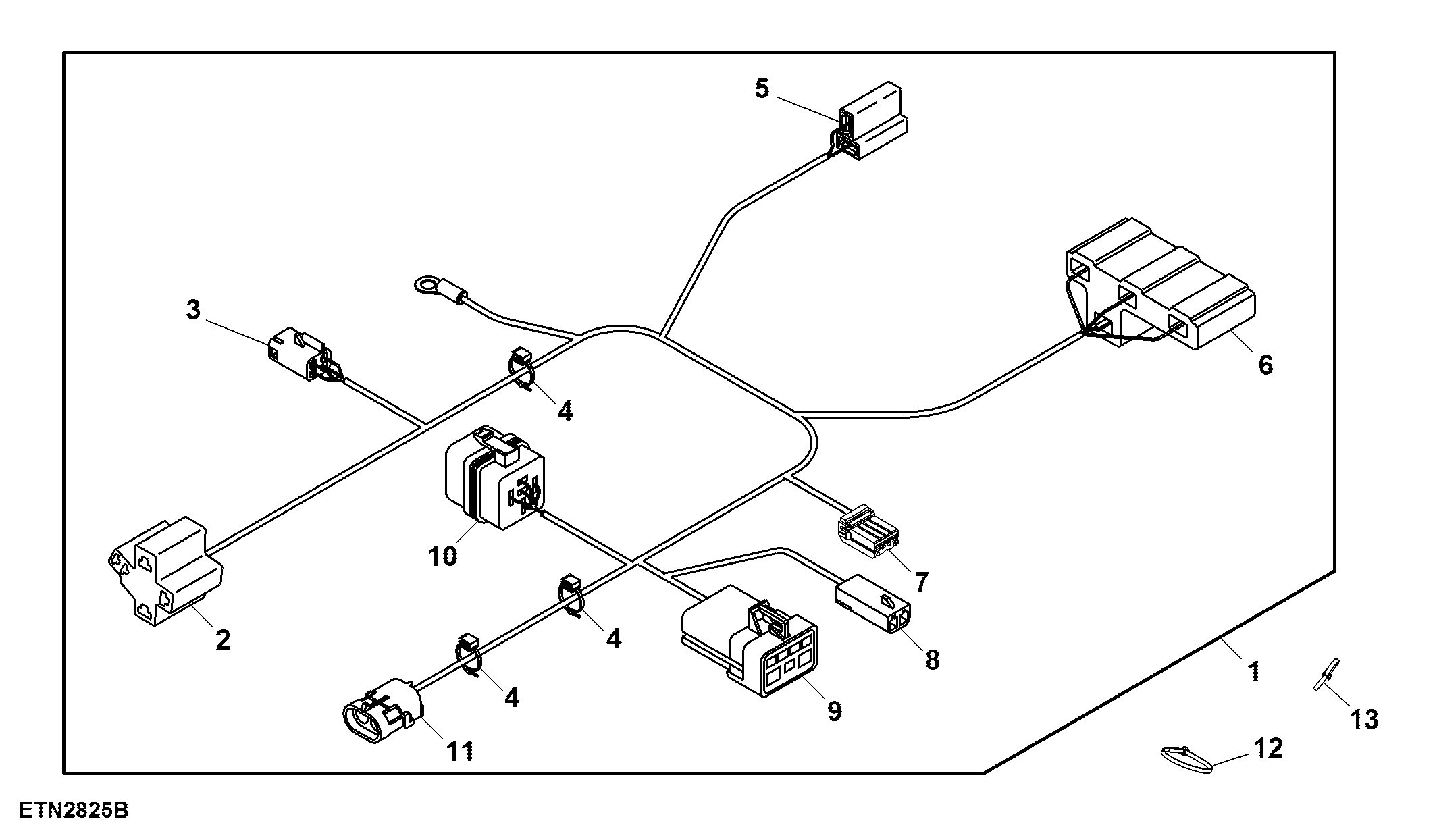 Wiring Harness, Manual Air Conditioning (010618 - )