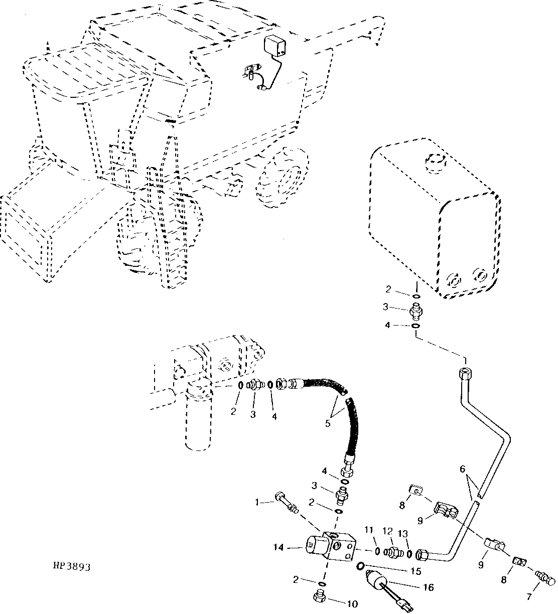 Parking Brake Lines And Hoses, Upper ( - 640100)
