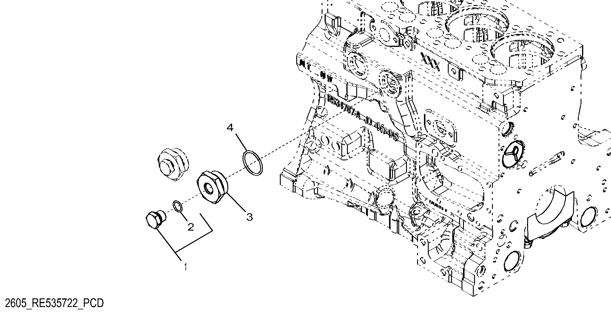 2605 Engine Heater Mounting - Plugs (122076 - )