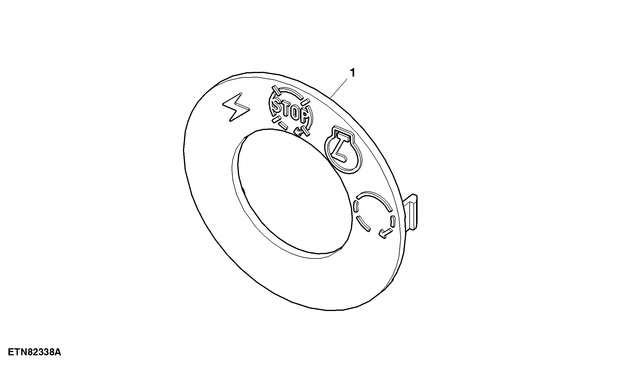 Symbol Insert, Starter Key, W/O Immobilizer