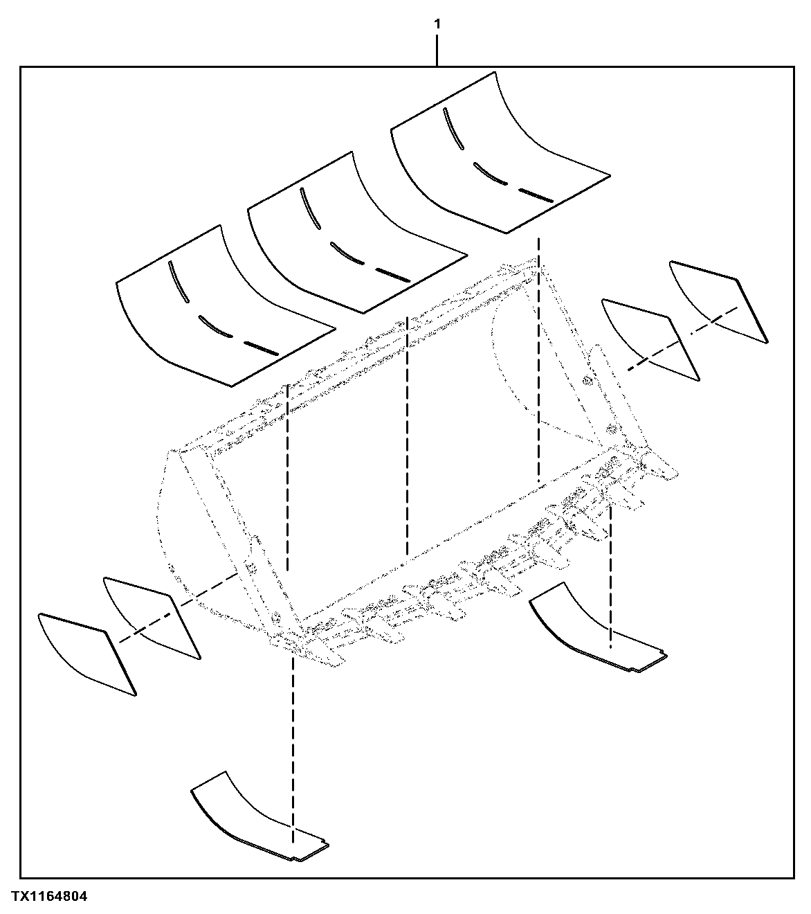 Wear Plate Kit (6.0 yd³ Rock Bucket)