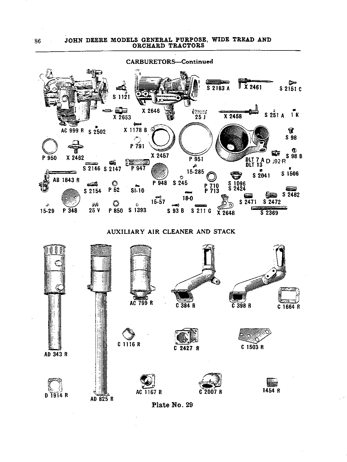 Auxiliary Air Cleaner and Stack