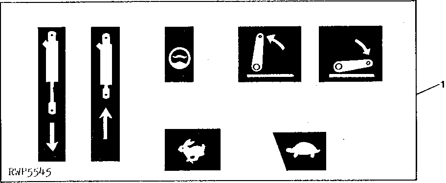 CONTROL LEVER GUIDE LABEL KIT (UNITED KINGDOM)